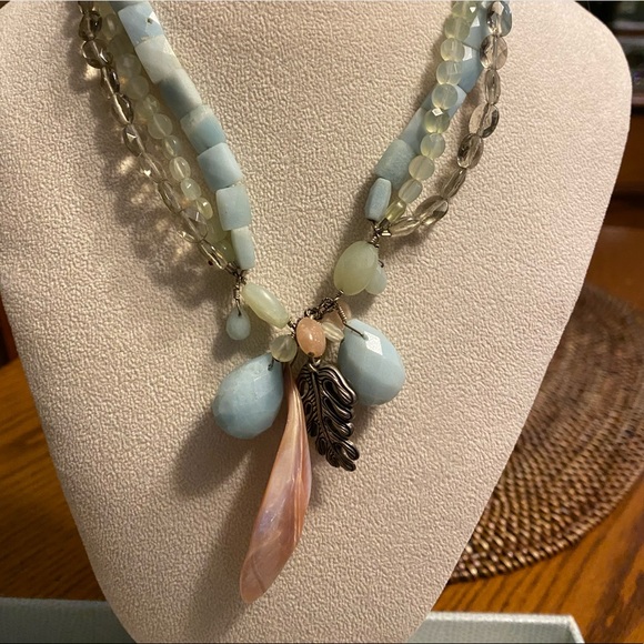 Studio Barse Jewelry - Barse multi-color stone and silvertone necklace Studio Barse Jewelry - Barse multi-color stone and silvertone necklace